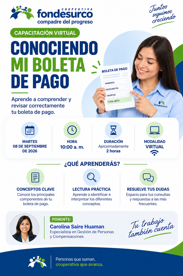 CAPACITACION CONOCIENCO MI BOLETA TH09